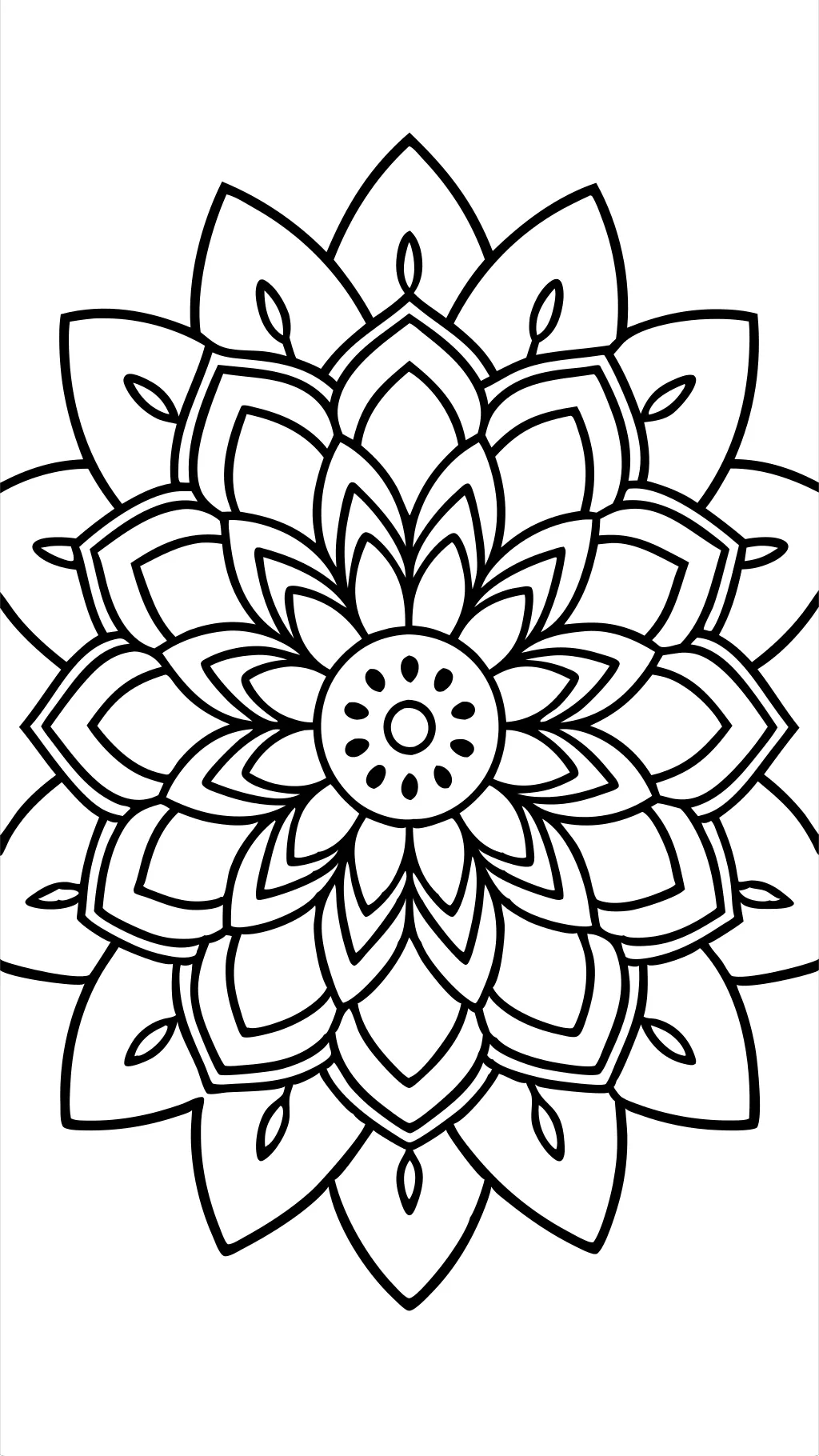 coloriage mandala simple